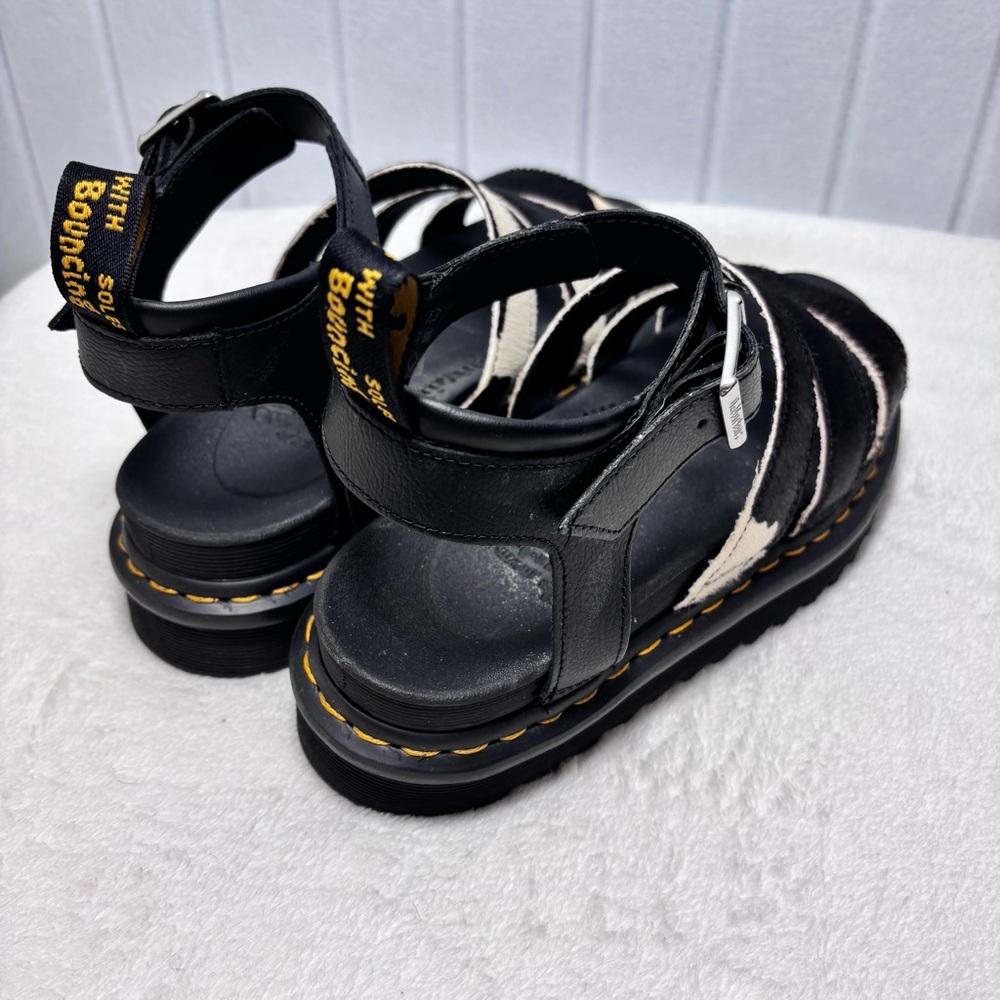 Dr. Martens Black and White Sandals - Picture 11 of 16